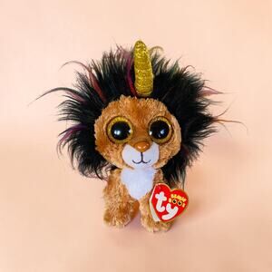 TY Beanie Boos Ramsey the Lion Unicorn UniLion Collectible Stuffed Plush Toy